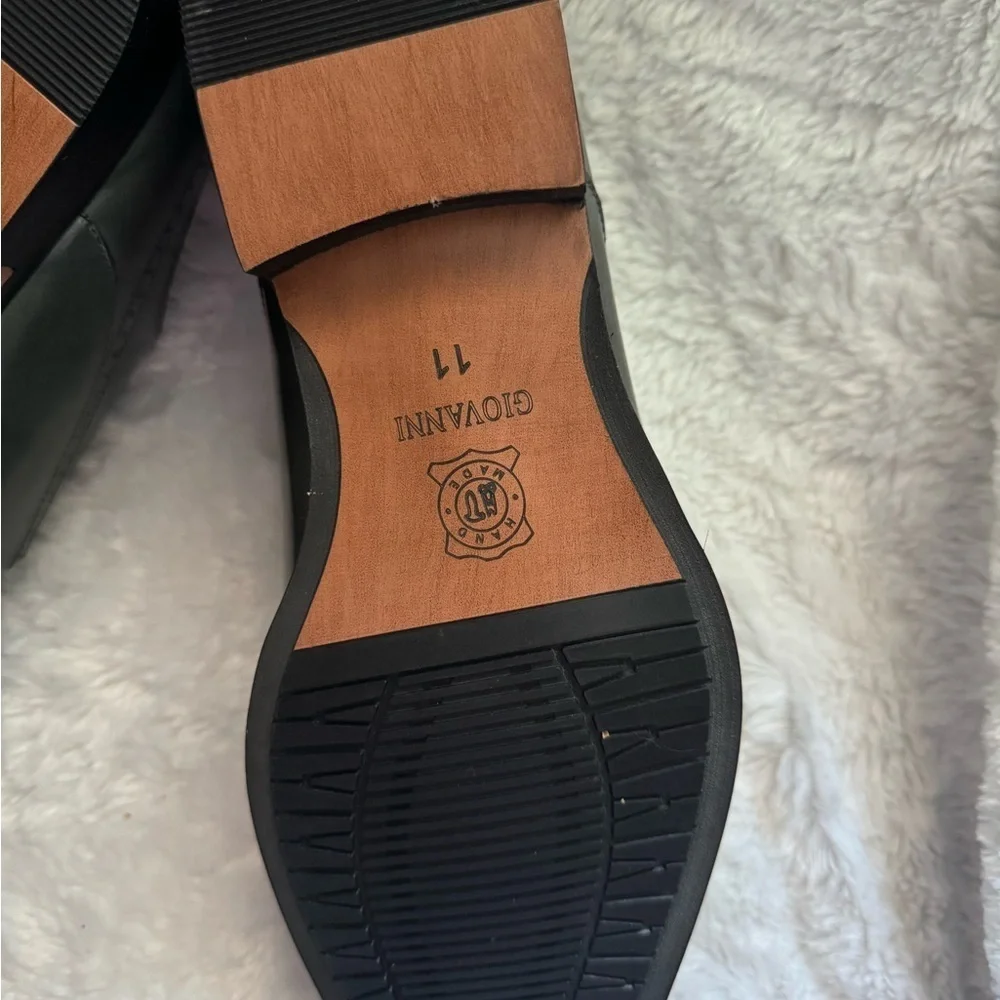 GIOVANNI Joel Gray Mens leather shoes size 11 new.